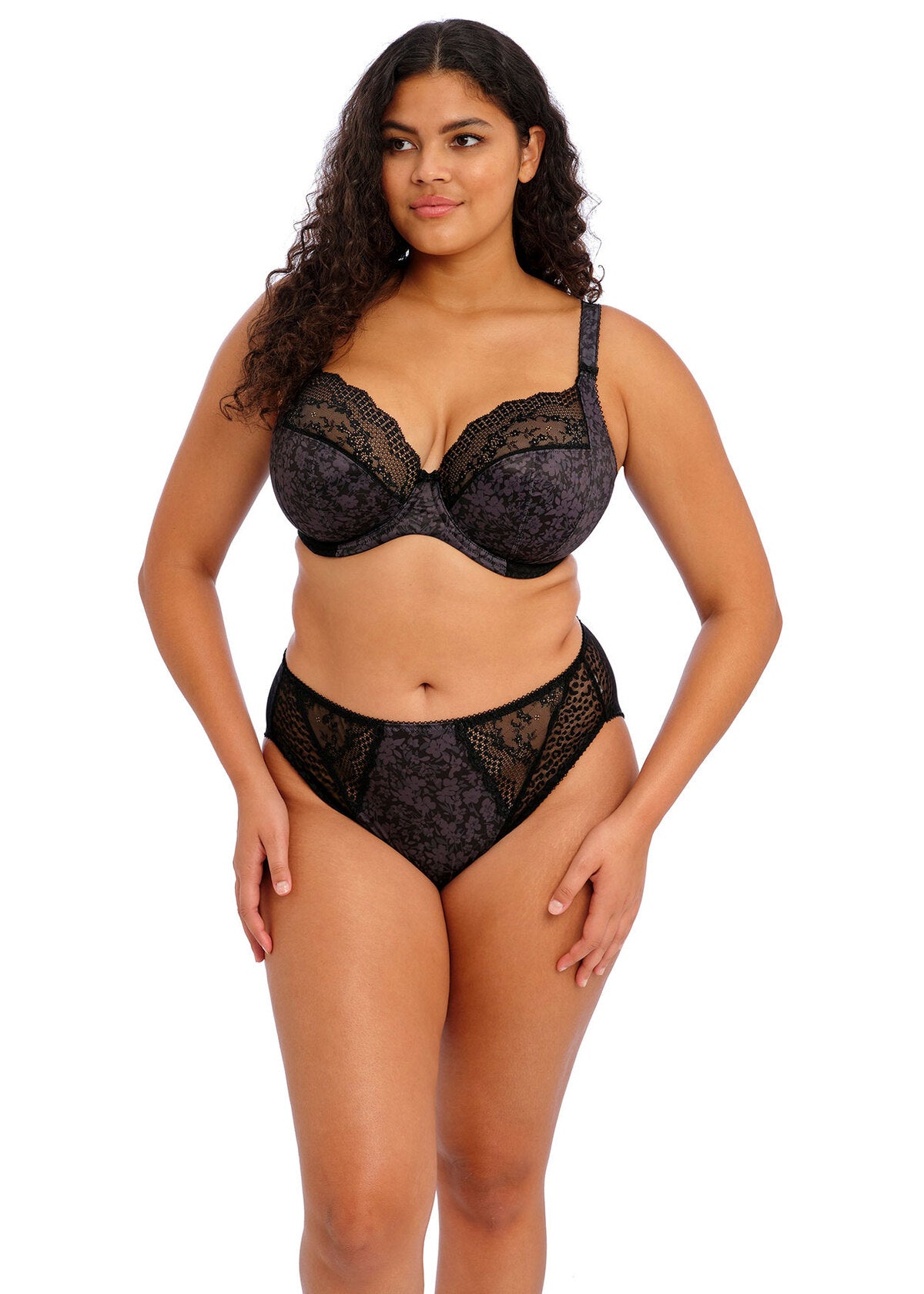 ELOMI LUCIE UNDERWIRE PLUNGE BRA - STRETCH
