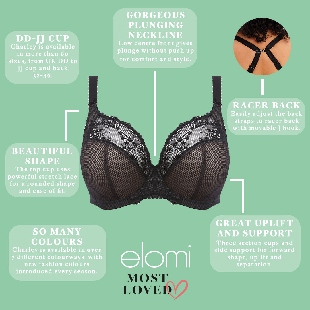 ELOMI CHARLEY UNDERWIRE PLUNGE BRA